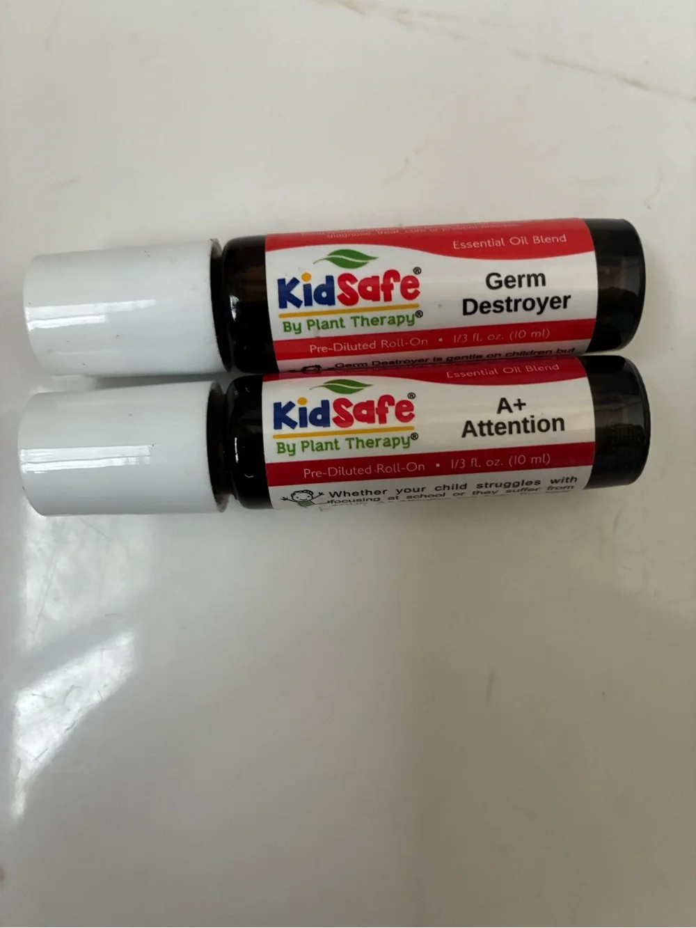therapy KidSafe Essential Oil Roll-Ons in Red and White